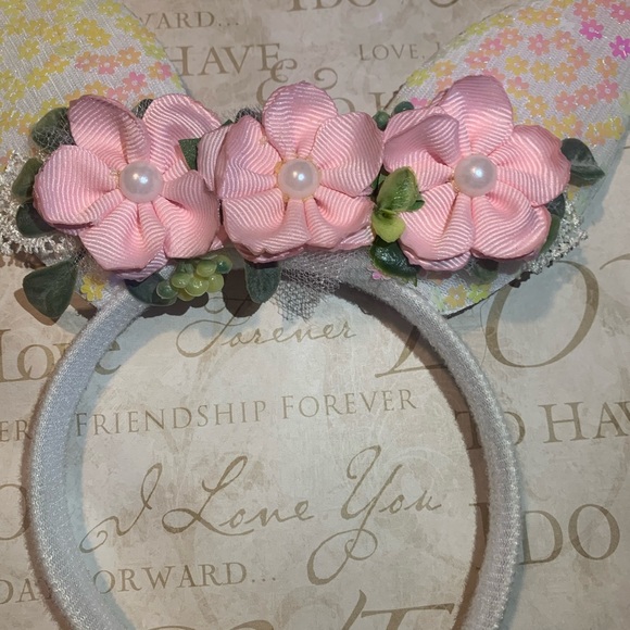 Handmade Bunny ears headband - Picture 2 of 6